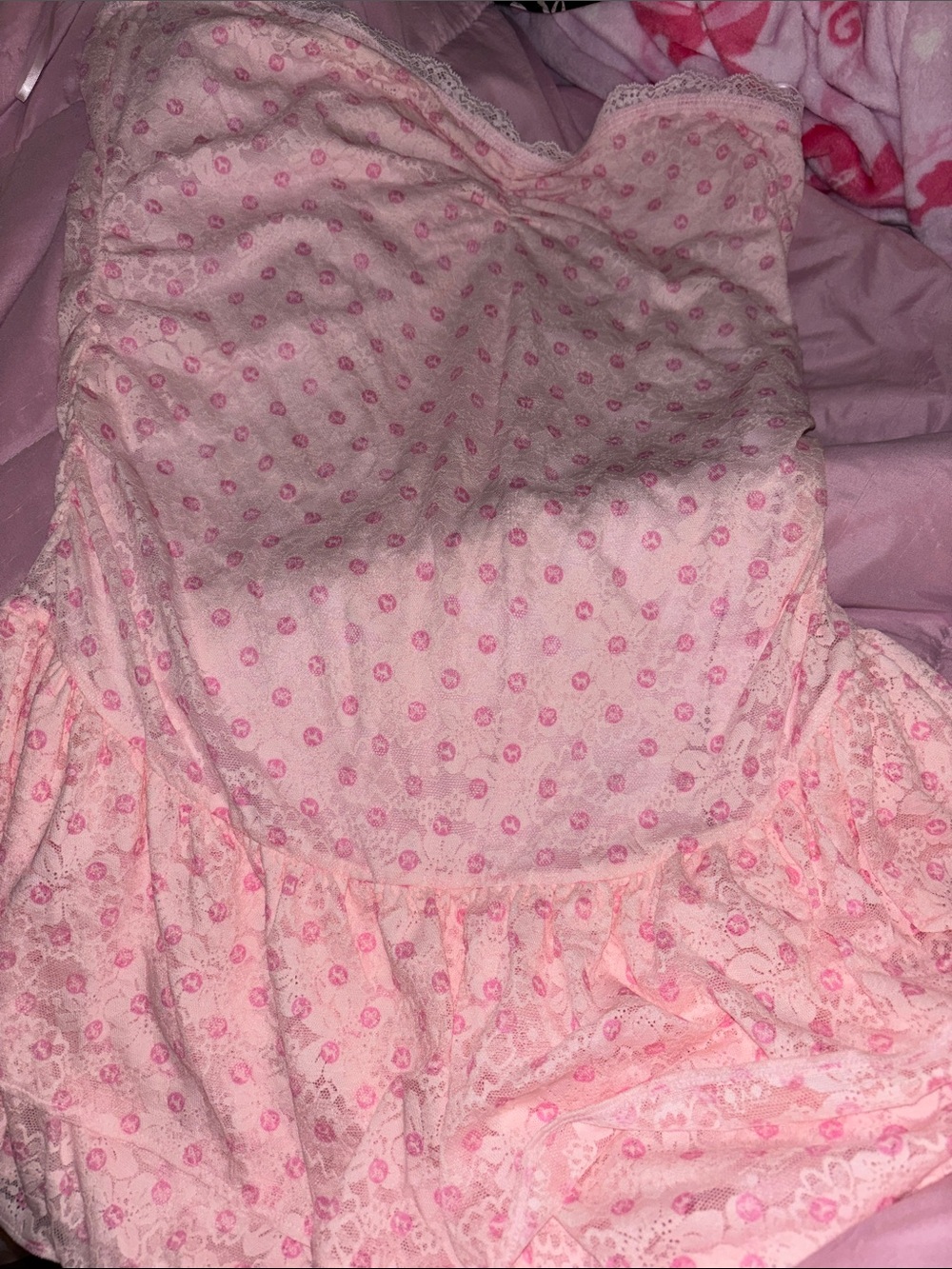 PINK Victoria's Secret Loveshack Fancy Lace Mini Dress